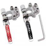 Auto aku klemmi pistikud kiirvabastusega lahkl&uuml;liti aku kaabli klemmi klambrid positiivsed mitmev&auml;rviline