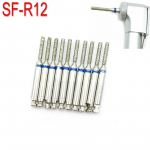 10 tk/karp hambaravi madala kiirusega teemantpurid RA 2,35 mm varrega k&auml;siinstrumendile RA teemantpuri puurpoleerija SF-R12