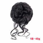 MISSQUEEN s&uuml;nteetiline lokkis Chignon r&auml;pane elastne lint Tutt Juuksepulk Juukselisand k&otilde;rge temperatuuriga kiust naturaalne v&otilde;ltsjuuks