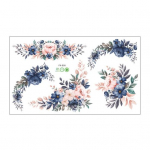 Lillemustrilised seinakleebised Isekleepuv PVC lastetoa seinakleebis Wall Sticker