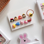 10 tk armsad beebit&uuml;drukute juukseklambrid Korea multifilmi printsessi elastsed juuksepaelad lastele Kawaii v&auml;ikeste t&uuml;drukute juuste aksessuaarid