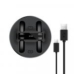 VAORLO Nintendo Switchi multifunktsionaalse laadija Joy-Con k&auml;epide Four Charge Pro kontrolleri laadija konsooli laadimisdokk must