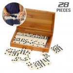 28 tk. Vastupidav l&otilde;bus kaasaskantav kerge 2022. aasta pidulik l&otilde;bustus, mustade t&auml;ppidega doominod koduseks kasutamiseks, puidust