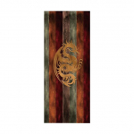 Retro puidust uksekleebis seinamaaling 3D Vision tapeet elutuppa DIY seinakleebised PVC vin&uuml;&uuml;list ukseplakat Kodukaunistus 90x200cm