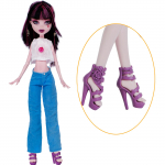 jaoks Monster high Doll riided + saapad Mood P&uuml;ksid Topid Lahe kleit 10,5 tollile Dolls Aksessuaarid M&auml;ngukomplekt sinine/valge
