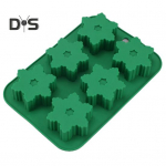 6 &otilde;&otilde;nsust toidukvaliteediga silikoonvorm korduvkasutatav Kasulik lumehelbe lumememme disainiga kooki silikoonvormi valmistamine