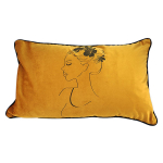 Les Tr&eacute;sors De Lily [A3188] &ndash; kuldne  Boudoir  sametpadi (n&auml;gu-bun) - 50x30 cm kuld
