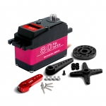Digitaalne servo 80 kg metallist hammasratas 270 kraadi suure p&ouml;&ouml;rdemomendiga veekindlad asendused 1/5 HSP HPI RC Car Baja jaoks 180 degree punane