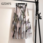 DX - uus Bohemian Chiffon poolpikk kleit kevadeks ja suveks Keskmise pikkusega k&otilde;rge v&ouml;&ouml;kohaga haldjas lilleline suur kiikseelik rannaseelik One size