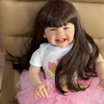 BZDOLL Lifelike 60 CM 24-tolline pehmest silikoonist reborn beebinukk t&uuml;drukule, vin&uuml;&uuml;list printsess, riietuda elusalt Bebe m&auml;ngumaja same as picture