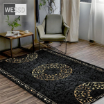 Suur must-kuldne abstraktne vaip elu- ja magamistuppa 160x200cm 1pcs