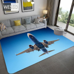 Moodne lennuk 3D vaip koju elutuppa Pehme flanellvaip voodi toa vaip sissep&auml;&auml;s uksematt poisi magamistoa vaip lastele 40x60cm 1pcs