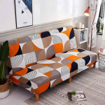 Erinevate tr&uuml;kistega diivanvoodi kate ilma k&auml;etugedeta kokkupandavad futonkatted Moodne k&auml;etuteta diivani kate elutoa kodudiivani kate Z Size 150-185 cm