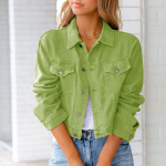 Mood naiste &uuml;hev&auml;rvilised teksajakk jakk n&ouml;&ouml;biga vabaaja teksariided XXXL