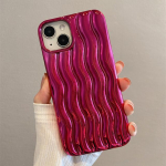 Luksuslik h&otilde;bedane 3D veelainetusega galvaniseeritud &uuml;mbris telefonile Iphone 14 Pro Max 13 12 11 14 Plus, lilla p&otilde;rutuskindel kate For iPhone 12 Pro h&otilde;be