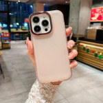 Silikoonist metallist l&auml;&auml;tseraamiga matt telefoni&uuml;mbris iPhone 14pro Max 11 12 13 Pro Max 14 Plus pehme p&otilde;rutuskindla kaitseraua tagakaane korpuste jaoks For iPhone 14Plus