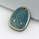 5 6 nupuga kaetud TPU kaugjuhtimispuldi autov&otilde;tme &uuml;mbris Cadillac Escalade Chevrolet Suburban Tahoe Traverse XL Fob jaoks must