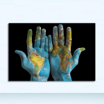 Kunstiplakatid Moodne seinakunsti pilt elutoa jaoks Kontori sisekujundus Maailmakaardid Joonista k&auml;tesse Modulaarne l&otilde;uend Graffiti 21x30 No Frame