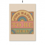 Boho Retro Happy tsitaatplakati tr&uuml;kk Abstraktne p&auml;ikesen&auml;gu jooga kunst l&otilde;uendimaal P&otilde;hjamaade seinapildid elutoa kaunistamiseks ilma raamita 21*30cm