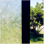 L&auml;bipaistev aknakile privaatsus staatiline klammerduv mittekleepuv kile vitraaž Vin&uuml;&uuml;lkile p&auml;ikesekaitse aknakleebise kaunistus 45*100cm