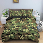 3D Camouflage seeria kodu voodipesu komplekt Kamuflaaž isikup&auml;rastatud tr&uuml;kitud teki- ja padjap&uuml;&uuml;r 2/3 t&uuml;kki DE155 * 200 meestetoa t&auml;issuuruses kodukaunistus Baby 100x135cm