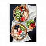 Hommikus&ouml;&ouml;k &Scaron;okolaadis&otilde;rmus Kook Kohv Leib P&otilde;hjala Plakatid Prindid Seinakunst L&otilde;uend Maalimine Pildid Magustoidupood Kodukaunistus 21x30 No Frame