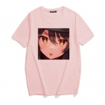 Roosa magus l&uuml;hikeste varrukatega T-s&auml;rk Armas koomiksit&uuml;druku t&auml;navar&otilde;ivad Harajuku Kawaii vabaaja &uuml;laosa Retro lahtine e-t&uuml;druku suvine l&uuml;hikeste varrukatega T-s&auml;rk S