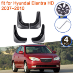 for Hyundai Elantra 2007 2008 2009 2010 HD Mud Flaps Splash Guards Flap Mudguards Fender Rear Wheel Car Styling 4Pcs blue