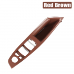 BMW 5. seeria jaoks F10 F11 F18 ukse sisemine k&auml;epide vasak esiukse siseukse paneel Juhiistme nupp L&uuml;liti raami panipaik Red-Brown-Panel