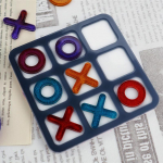 DIY kristall-epoks&uuml;vaiguvorm Tic-Tac-Toe OX malem&auml;ngu peegli silikoonvorm vaigu jaoks small