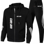 Can Am Team Spyder Mootorrattad Prinditud Meeste S&uuml;gistalve Komplektid T&otilde;mblukuga kapuuts + p&uuml;ksid Kaheosaline Spordidress Spordir&otilde;ivad Spordi&uuml;likond XXL