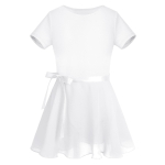 Laste t&uuml;drukute l&uuml;hikeste varrukatega trikoo seelikuga Ballet Tutu tantsukleit professionaalne baleriini kost&uuml;&uuml;m 3-4 Years must