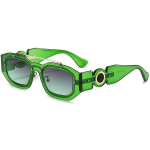 T&auml;iesti uued p&auml;ikeseprillid Medusa Biggie Vintage Shades Black 1996 p&auml;ikeseprillid UV400 kaitse M384 roheline