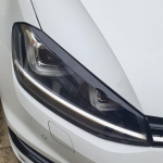 Color My Life Volkswagen VW Golf 7 MK7 GTI Esitulede Liist Lamp Kulm Esitulede Kate Liist Dekoratsioon Golf7 GTi jaoks Full Black gray