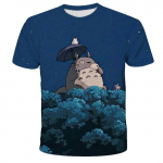 Totoro T-s&auml;rgid Naljakad armsad anime 3D-s&auml;rgid Miyazaki Hayao Totoro T-s&auml;rk Mood vabaaja suvetopsid l&uuml;hikeste varrukatega s&auml;rgid XXL