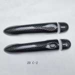 Door Handle Cover fit for Renault Megane 3 iii 2009 2010 2011 2012 2013 2014 2015 2016 Chrome Car accessories color carbon 4ds1ys gray