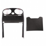 2tk Carbon For Mercedes Benz W205 C Class C-Class 2015-2018 Autoosad ABS Chrome tagumine kliimaseadme ventilatsiooni kate Carbon Fiber