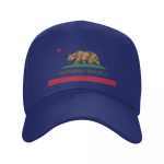 Bear California Vabariigi lipu pesapallim&uuml;ts P&auml;ikesekaitse Naiste Unisex reguleeritav isam&uuml;ts Kevadk&uuml;barad jahim&uuml;tsid Adjustable Cap