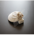 Pulmam&uuml;ts Naistele Fascinatorid Pillbox-m&uuml;ts Lillega 100% Austraalia Vill Kirikum&uuml;ts Baret Kokteilipidustus Viltfedoorad M&uuml;ts white