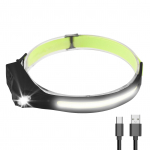 2tk LED-esilatern liikumisanduriga USB-taaslaetav LED-esitulelatern 7 režiimiga taskulamp 1