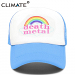 KLIMAA Metal Rock Trucker Cap Rock Summer Cap Metal Rock f&auml;nnid Lahedad v&otilde;rgust pesapallim&uuml;tsid Unisex Rainbow Trucker Caps isam&uuml;ts Unisex Fits 55to58cm Head