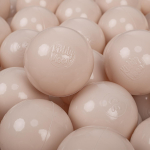 KiddyMoon 100 pallid/7cm-2.75in pehmest plastikust m&auml;ngupallid lastele v&auml;rvilised sertifitseeritud made in eu, pastelne beež 100 Balls/7cm-2.75in