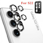 Kaamera objektiivi kaitsekile Samsung Galaxy S22 Ultra alumiiniumist metallist karastatud klaasist kaamerakile S22ultra tarvikutele For S22 lilla/punane
