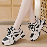 Naiste tossud kevadsuvi naiste vulkaniseeritud platvormkingad Vabaajalised hingavad spordijalatsid V&otilde;rgust mugavad naiste jalatsid 40 must