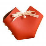 Trendikas dekoratiivne kerge kommikarp, kokkupandav p&otilde;hjamaises stiilis beebidu&scaron;&scaron; oranž