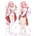 Genshin Impact Game Sexy Yae Miko Dakimakura padjakate Kallistav padjap&uuml;&uuml;r Otaku kogu keha padjap&uuml;&uuml;r Kodu voodipesu sisustus 120x40cm Pillowcase