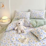 V&auml;ike v&auml;rske piima samet, suure kaaluga neljaosaline voodipesukomplekt, voodilinad ja voodilinad, &uuml;hiselamu kolmeosaline komplekt 1.2m three-piece set