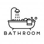 Vannitoa vanni Art Decal du&scaron;&scaron;i ukse seinakleebis Veekindel kodukaunistus