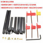SER/SNR/SCLCR/SDNCN/SDJCR/MGEHR/S10K-SCLCR 10 mm l&otilde;ikevarras 7 osaga komplekt 12 mm treiriistade kost&uuml;&uuml;m 7 l&otilde;iketera, 7 tera