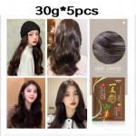New Fashion Organic Natural Hair Dye Shampoo žen&scaron;enni ekstraktiga musta juuksev&auml;rvi v&auml;rvi &scaron;ampoon katvatele hallidele valgetele juustele 5Bags s&uuml;gav kohvi v&auml;rv